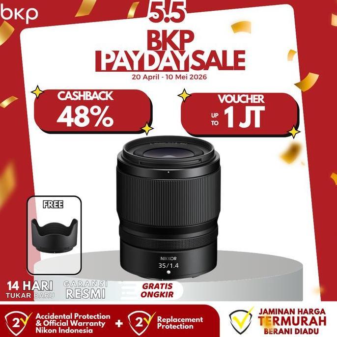 Nikon Nikkor Z 35mm f1.4 Lens Full-Frame for Nikon Z 35mm F/1.4 GARANSI RESMI