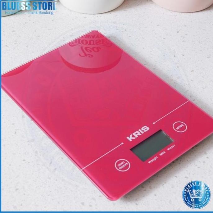 Timbangan Dapur Digital 5 Kg Krischef Timbangan Kopi Digital 5 Kg Red
