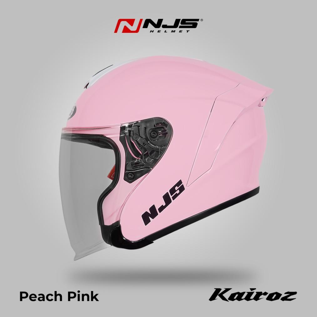 NJS KAIROZ PEACH PINK (FREE SPOILER) - Helm Half Face | Kairoz | Kairoz V1 | Kairoz Polos | Kairoz O