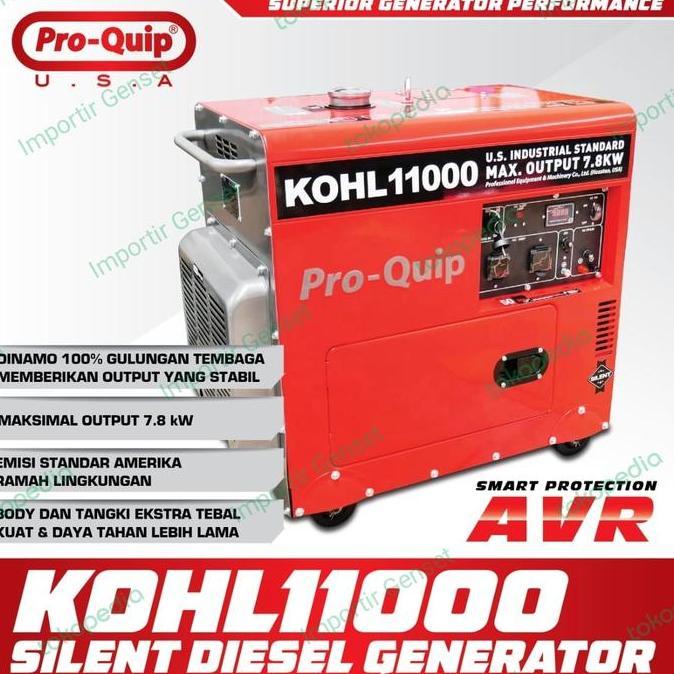 Genset Silent 7500 Watt Proquip Kohl11000