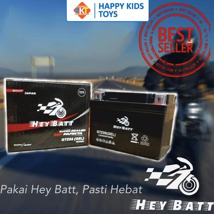 Aki Kering Aki Maxstrom Aki Gel Aki Motor Honda Beat Heybatt Gtz-5S Gel Ready