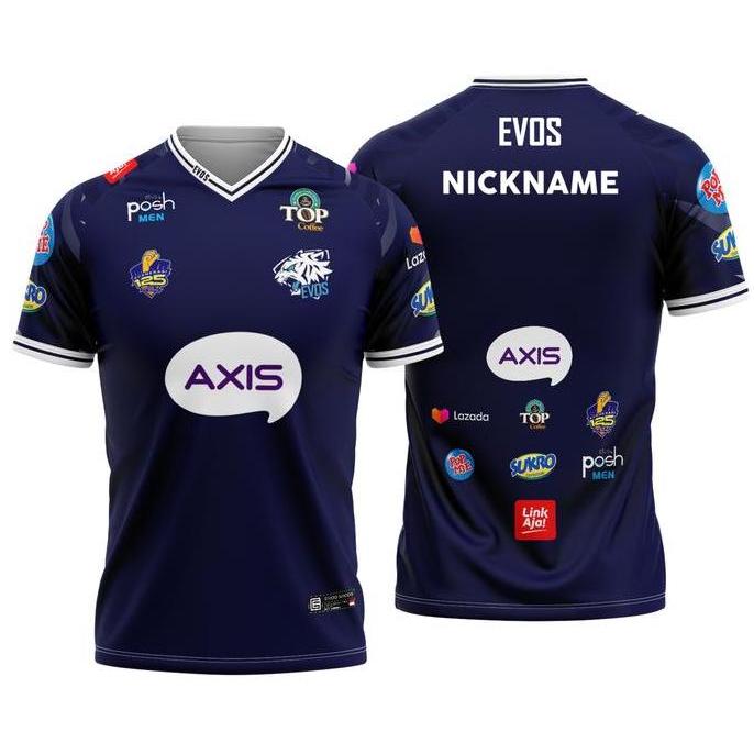Sport- New- Jersey Kaos Baju Gaming Evos Esports 2021