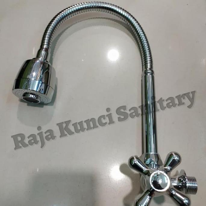 Kran Angsa Flexible Tembok/Kran Cuci Piring Flexible Tembok