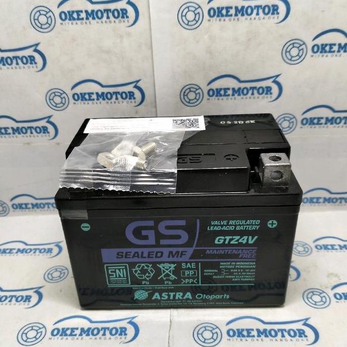 Aki Gs Astra Sealed Mf Kering Gtz-4V Beat/Beat-Fi/Scoopy Best Quality
