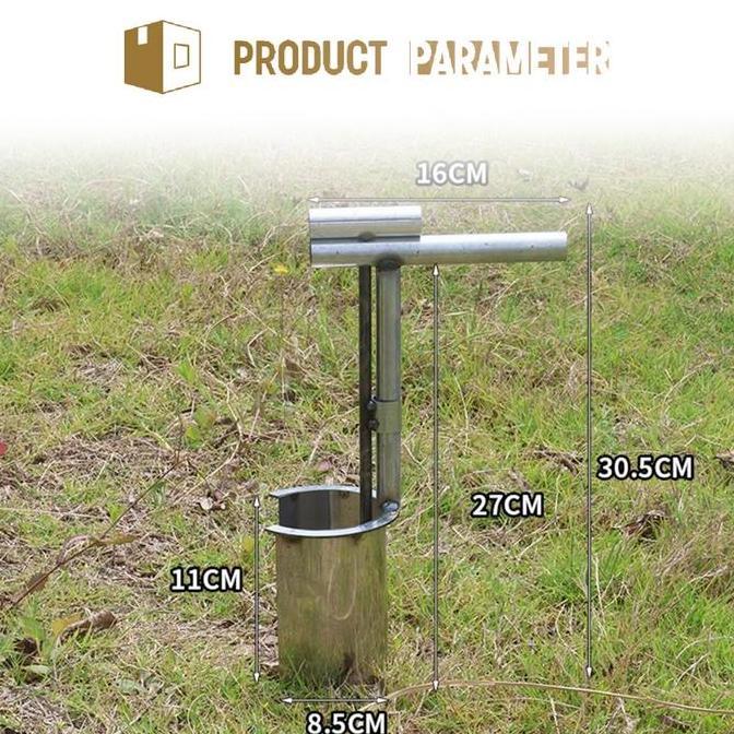 Alat Penanam Umbi Taman/Penyebar Tabur Baja Karbon/Transplanter Padi Gagang Panjang/Peralatan Berkeb