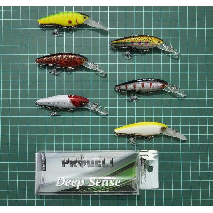 Veii- New- Minnow Tridentech Deep Sense Project Minnow Sinking Lure Umpan Pancing