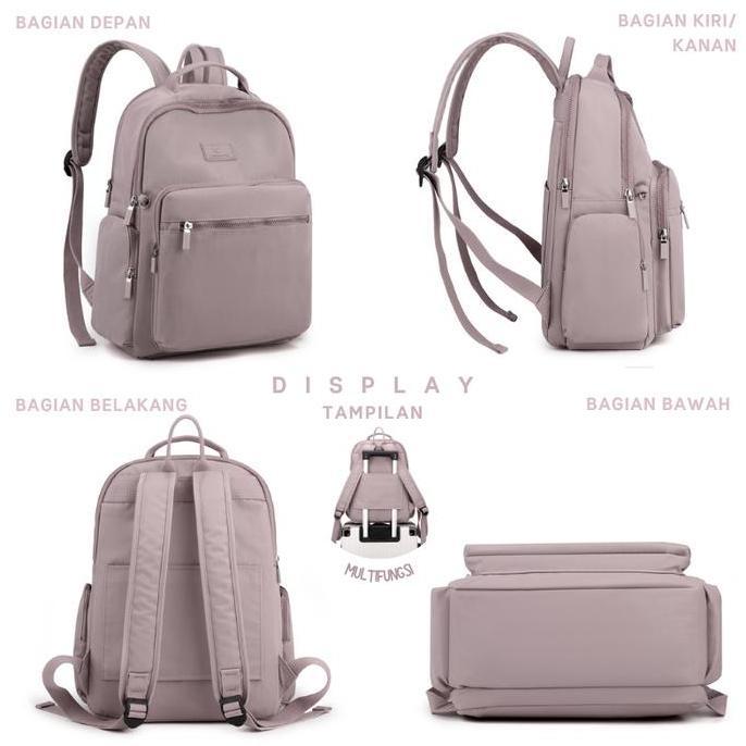 Lansungkirim- Tas Ransel Nita N Style Backpack Anti Air Colorful Fox 0459