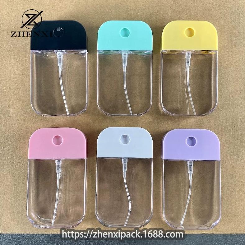 Botol Pocket Spray Hand Sanitizer 50ml REFILLABLE Plastik Card Kartu Parfum Gen 2