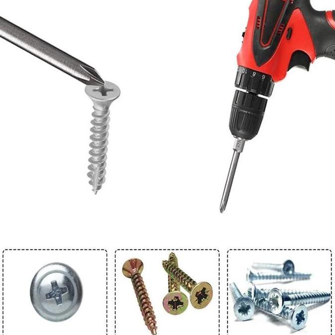 Tools- Mata Obeng Bor Kunci L Hex Key Plus Minus Bintang Set Screwdriver Bits