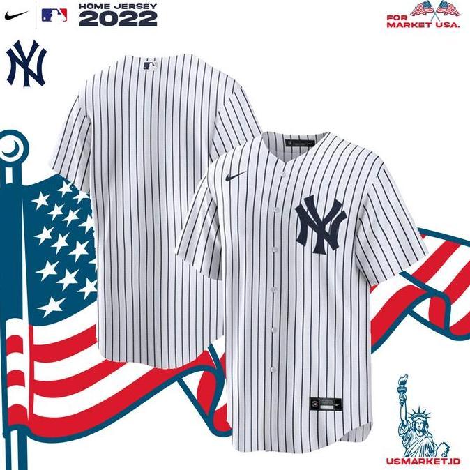 Kaos Jersey Nike Baseball MLB New York Yankees Home Original Jersey