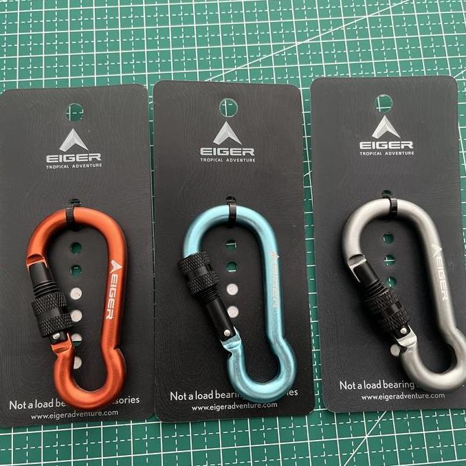 New - Eiger Carabiner Keychain Multifungsi