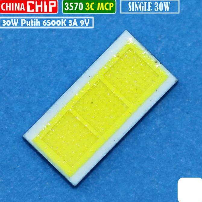 CHIP LED 3570 30W 3C SINGLE PUTIH MCP CSP LASER PROJIE DAKAR BILED 9V