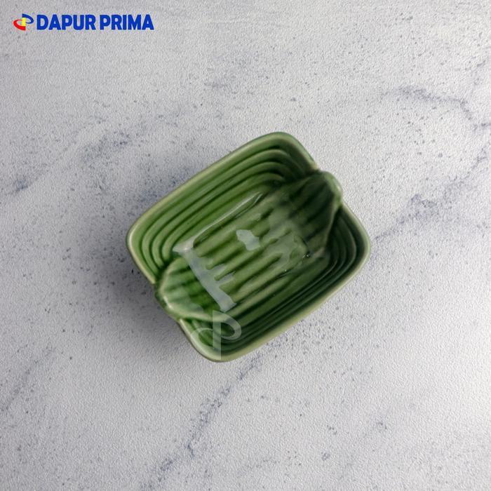 MANGKOK KERAMIK CANTIK BENTUK DAUN 6CM