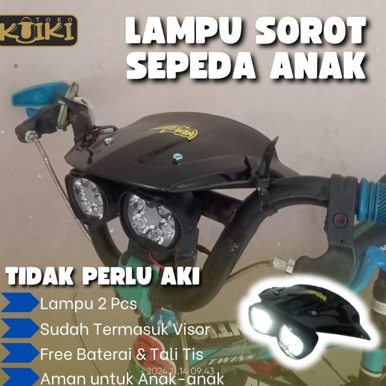 Lampu Sepeda Anak | Lampu Sorot Sepeda| Aksesoris Sepeda Termurah