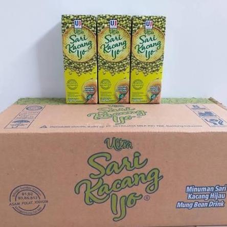 Tino- Ultra Sari Kacang Hijau / Kacang Ijo 250 Ml 1 Dus