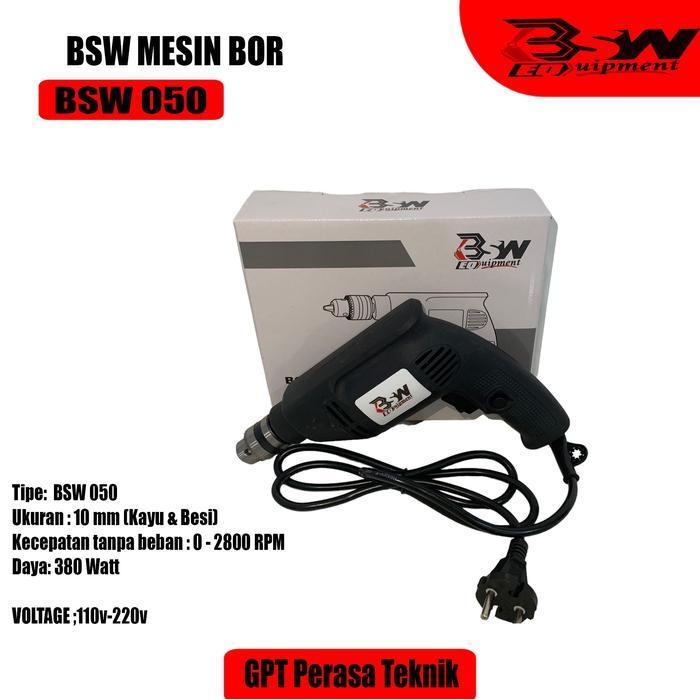Bor Tangan Bor Listrik Drill Bolak Balik BSW-606 Bor Dinding 10MM