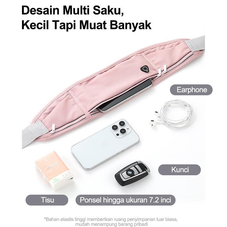 RECOMMENDED TAS PINGGANG LARI WATERPROOF / RUNNING BELT TAS PINGGANG HP OLAHRAGA LARI JOGGING SEPEDA