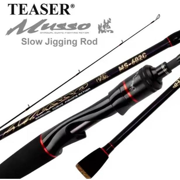 Joran Jigging Teaser Musso PE 1-3 dan PE 2-4, Joran Jigging, Carbon Solid Panjang 192
