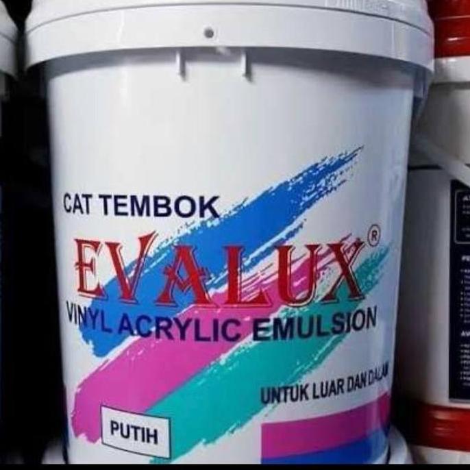 BEBAS ONGKIR - CAT TEMBOK EVALUX 25KG 25 KG PUTIH BARANG BARU MURAH CAT AIR DINDING