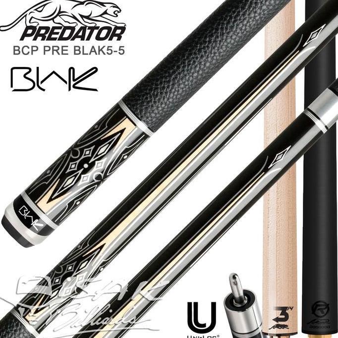 Predator Blak5-5 Pool Cue - Revo Carbon 314-3 Maple Shaft low Deflection