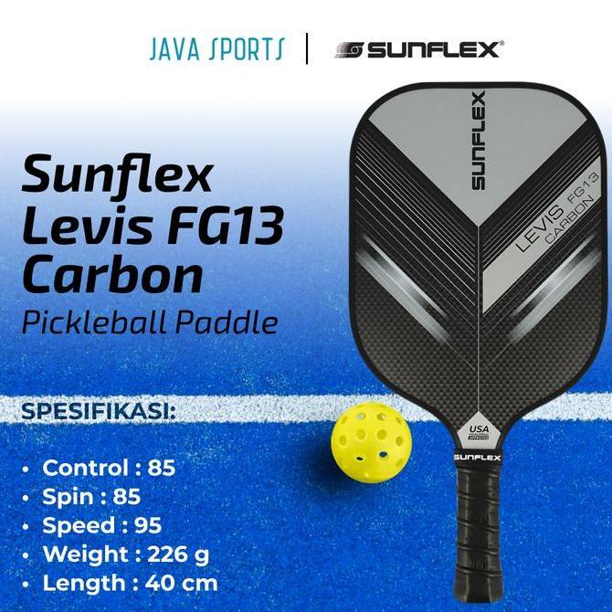 HARGA DISC - Raket Pickleball Sunflex Levis FG13 Original Pickle Ball Paddle Racket