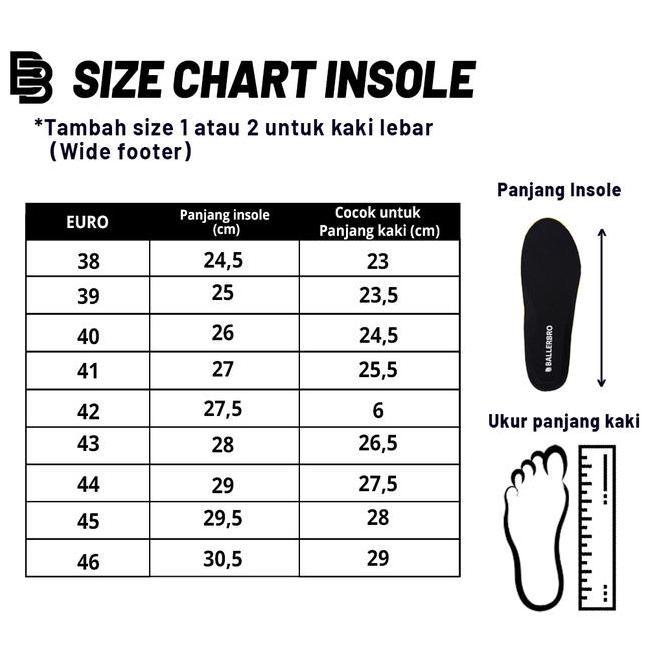 Scarpa- Carbon Insole Ballerbro | Insole Sepatu Basket