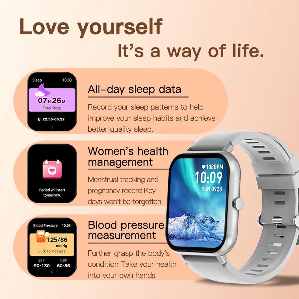 Terbaru Olevs Smartwatch Pria Wanita Original Anti Air Smartwatch Multifungsi Bluetooth Watch