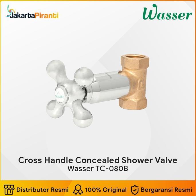 Stop Kran Tanam (Dingin) Wasser TC-080B - Concealed Shower Tap 1/2" Bahan Brass Produk Original Gara