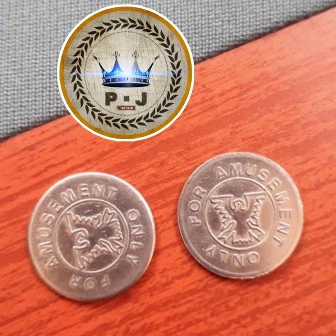 PJ - Coin Meja Billiard | Bekas | Uk. 23.6mm | 50 pcs | GROSIR