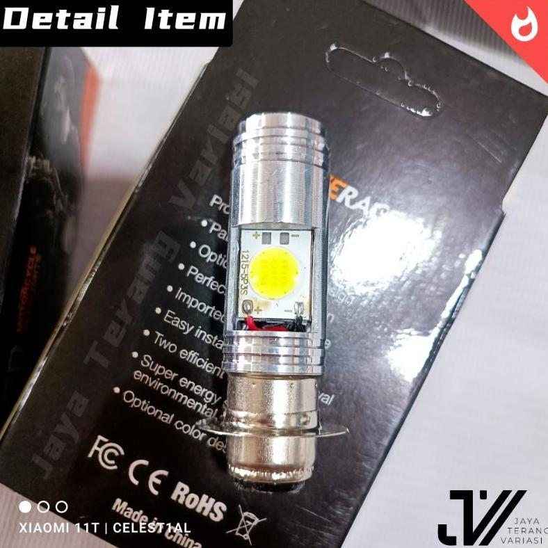 new dop depan led bebek matic ac dc putih / lampu motor / lampu depan motor led / lampu led motor be