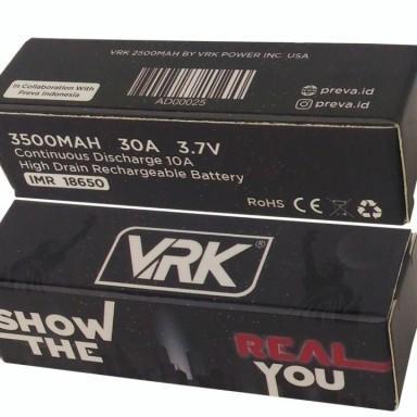 Baterai Vrk Hitam 18650 3500Mah 30A Original Authentic