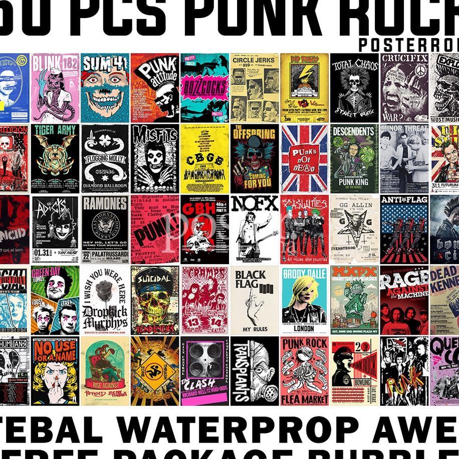 Poster Punk Rock Band Series Vintage