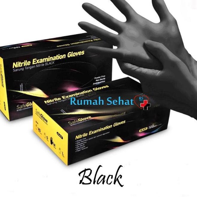 Sarung Tangan Nitrile Hitam Sarung Tangan Latex Nitrile Hitam