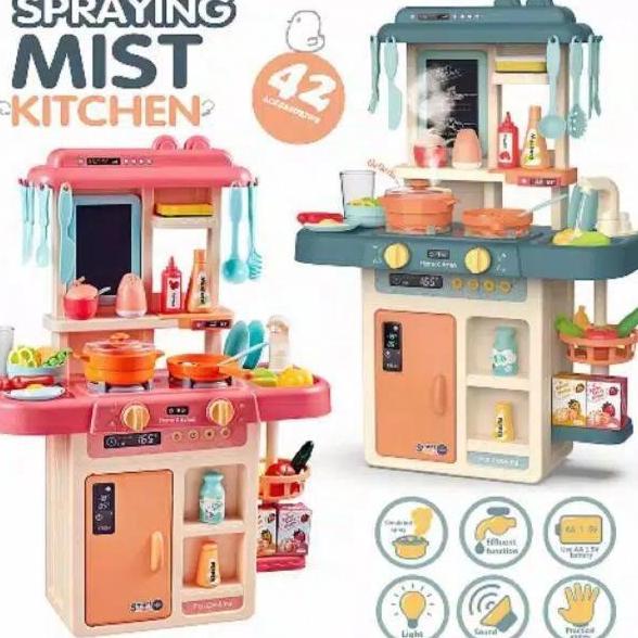 Tm888Mainan Spraying Mist Kitchen Kitchen Set Uap Ukuran Jumbo