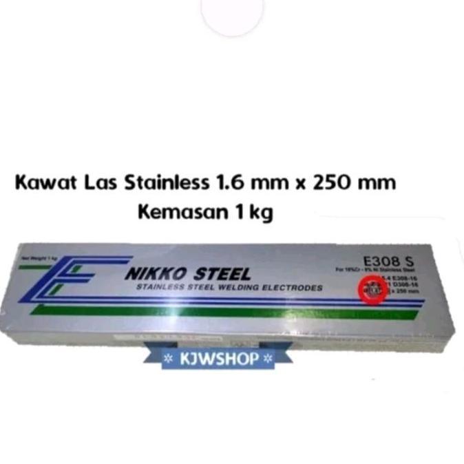 trishoptop- Kawat Las Stainless Steel Nikko Steel 1.6mm x 250mm Kawat Las Stainless 1.6mm Nikko Stee