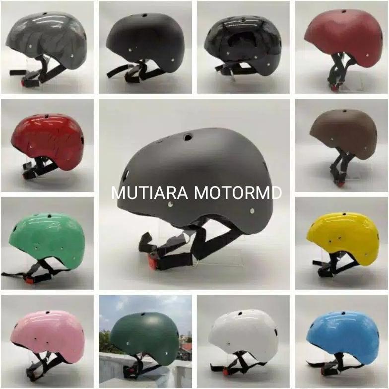 Helm Sepeda Dewasa Polos Sepeda Lipat Bmx Model Batok Helm Murah Termurah