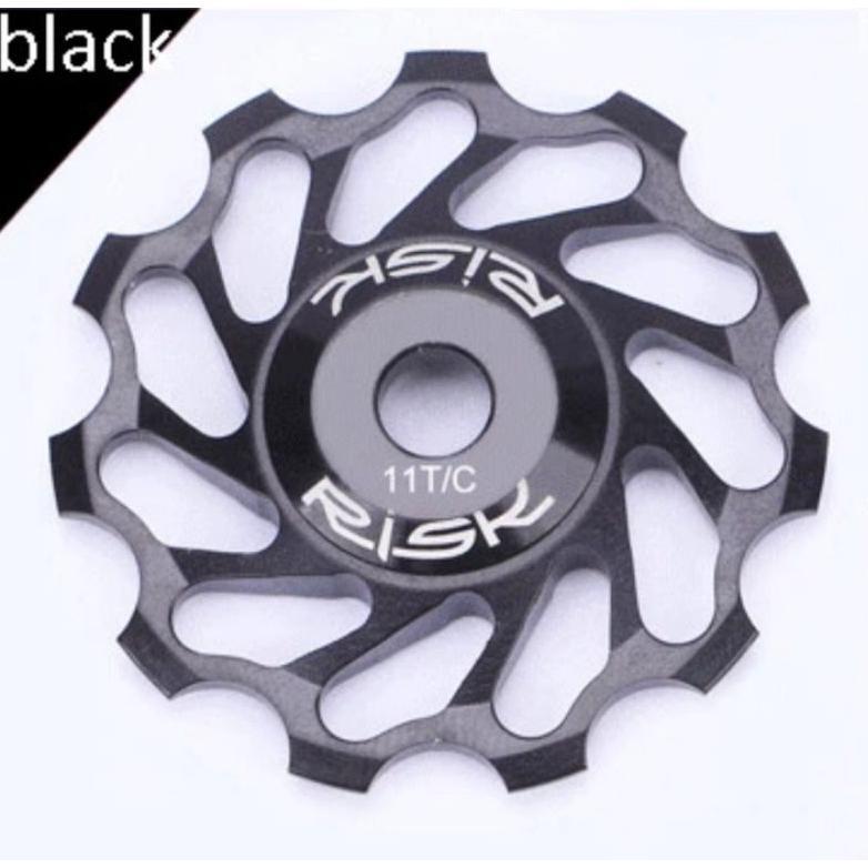 Risk Pulley Rd 11T Bearing Ceramic Pulley Ceramic Rd Sepeda Ringan Loncer Tahan Lama Termurah