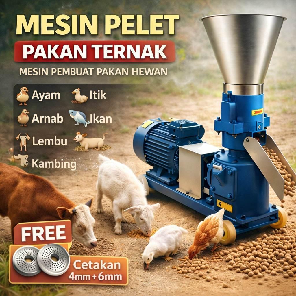 Mesin Cetak Pelet Vertikal Jumbo Mesin Pakan Pelet Besar 220V Mesin Pelet Mesin Pelet Pakan Ternak M