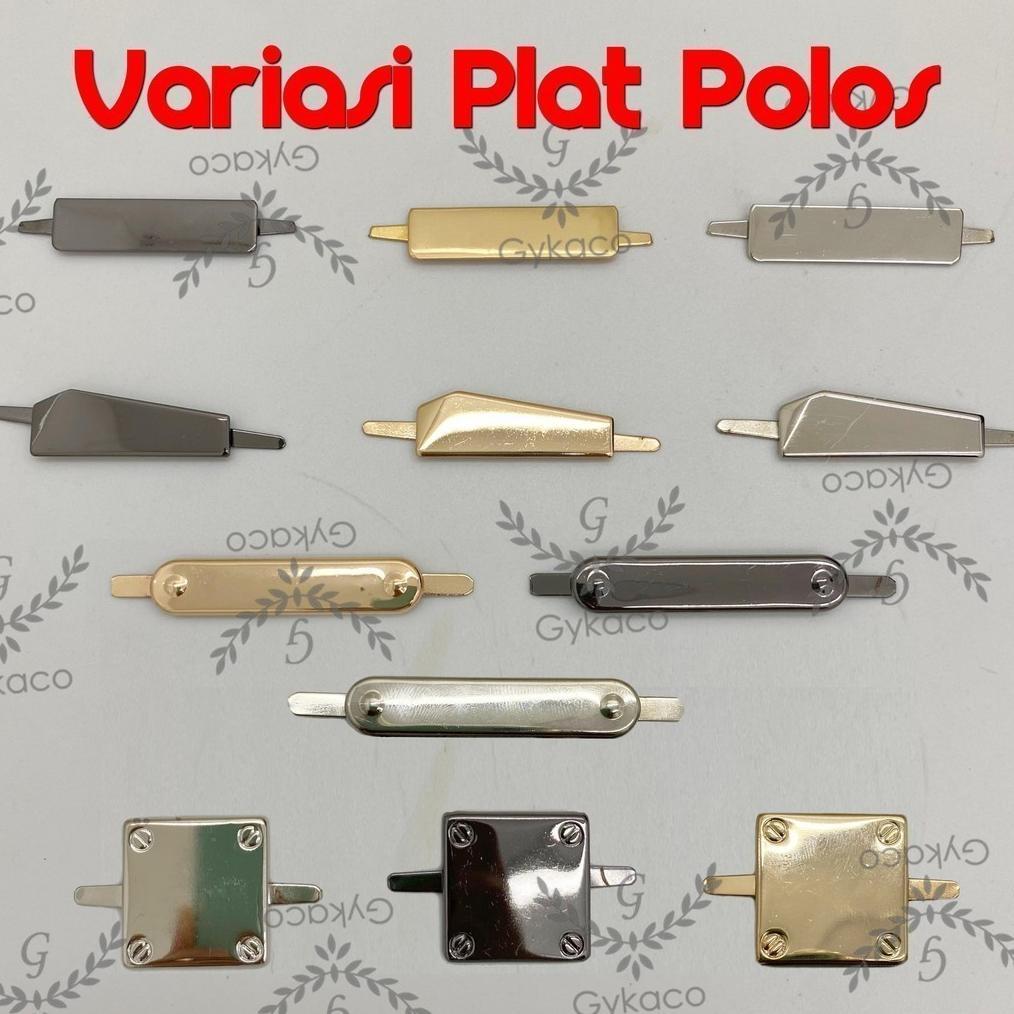 limited aksesoris tas variasi plat tancap polos - aksesoris tas (import)