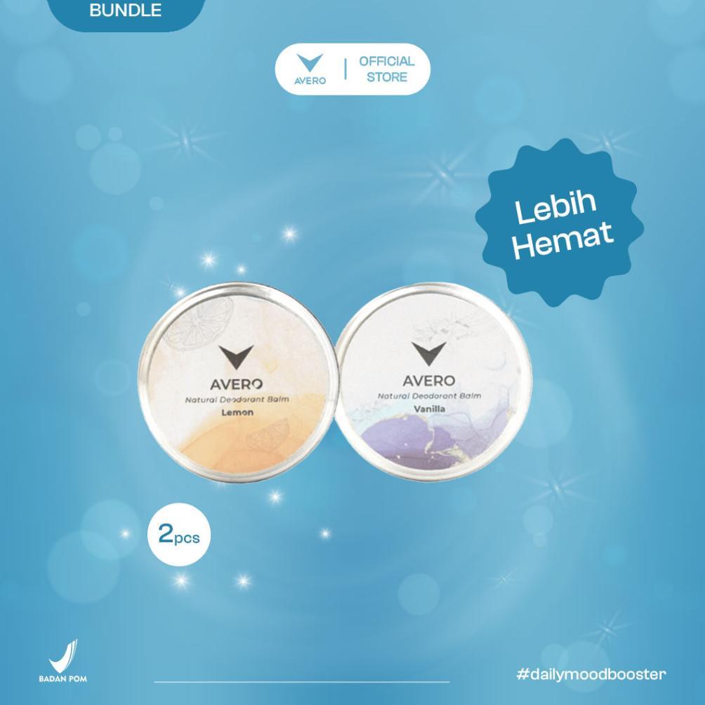 HEMAT 2PCS - AVERO DEODORANT BALM ALAMI BPOM & HALAL - AMAN UNTUK BUMIL, BUSUI & ANAK | ANTI BAU BAD