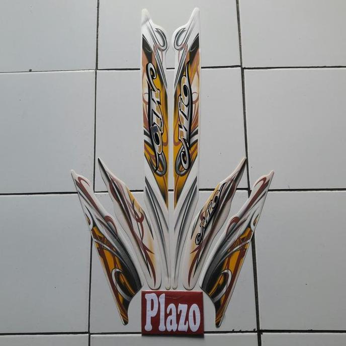 Striping Motor Body Mio Sporty 2010 Putih
