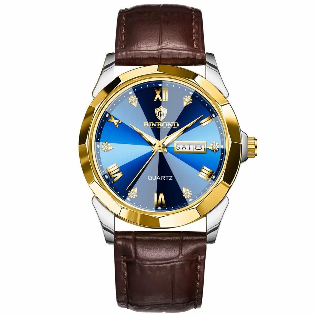 favorit binbond b4121 jam tangan pria anti air original analog quartz bisnis fashion men watch arloj