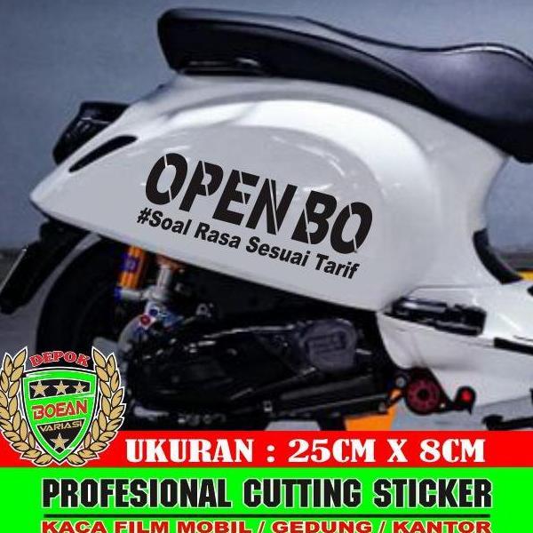 Cutting sticker scoopy vesva scoopy genio keren sticker open BO