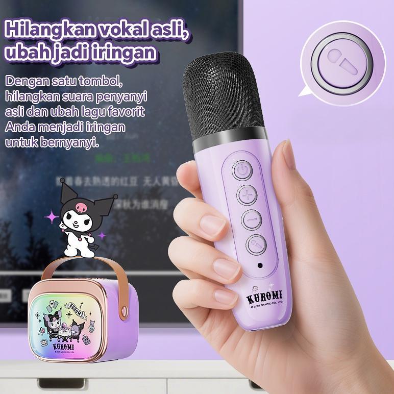 BEST DEALS Bebeklucu Sanrio Wireless Bluetooth Mini Mikrofon & Speaker All-in-One Mesin Karaoke