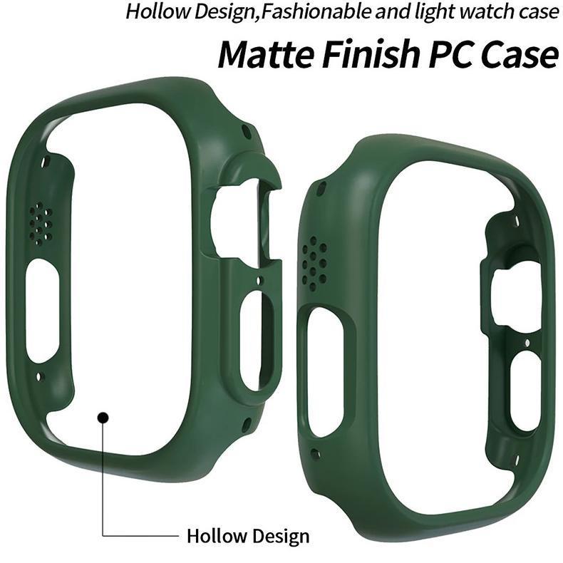 BESTPROMO Hard Bumper No Glass PC Case for Apple Watch SE 2 IWatch Series 10 9 8 7 6 5 4 3 2 1 Ultra