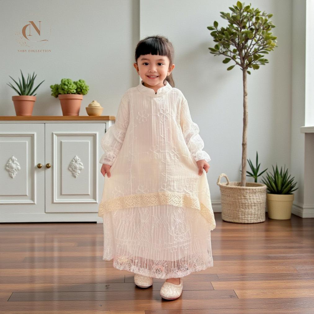 Termurah Isabella Gamis Bini Orang Long Dress Malaysia Anak Perempuan 2026 Free Belt Bahan Fairy Cre
