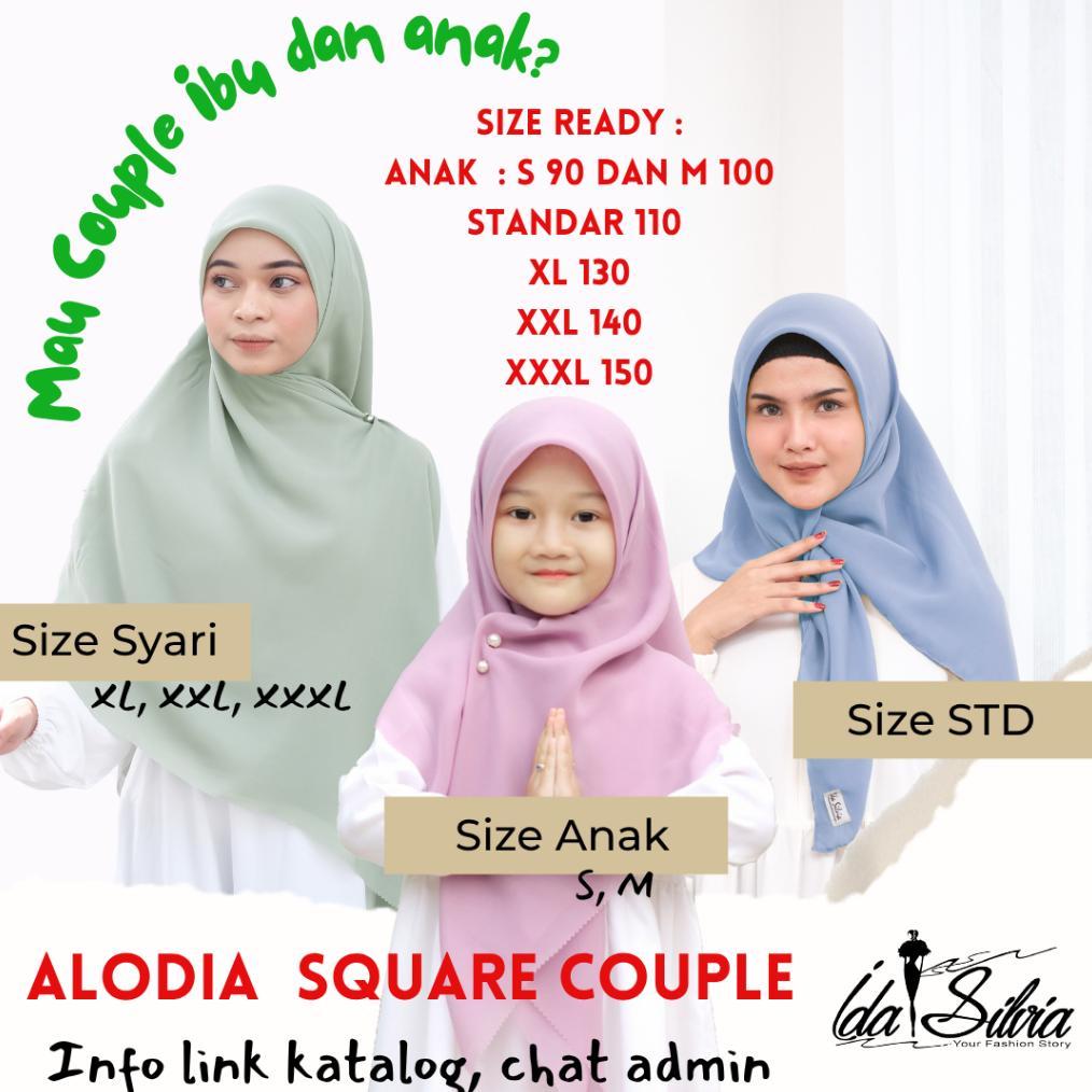 Cuci Gudang Jilbab Segiempat Anak Lasercut  / Kerudung Segi Empat Hijab Square Premium Marun Hitam B