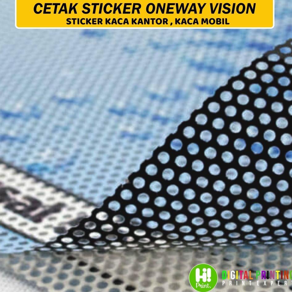 Cetak Stiker Kaca One Way Vision Sticker Kaca Mobil Kaca Kantor