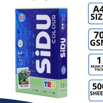 Kertas Hvs Warna Warni / Sidu Kertas Hvs A4 70Gsm Berwarna
