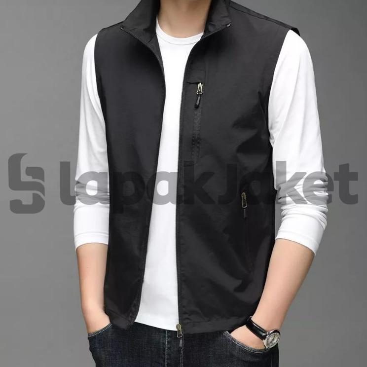 Rompi Vest Pria Polos / Rompi Vest Pria Murah / Rompi Outdoor / Rompi Trend